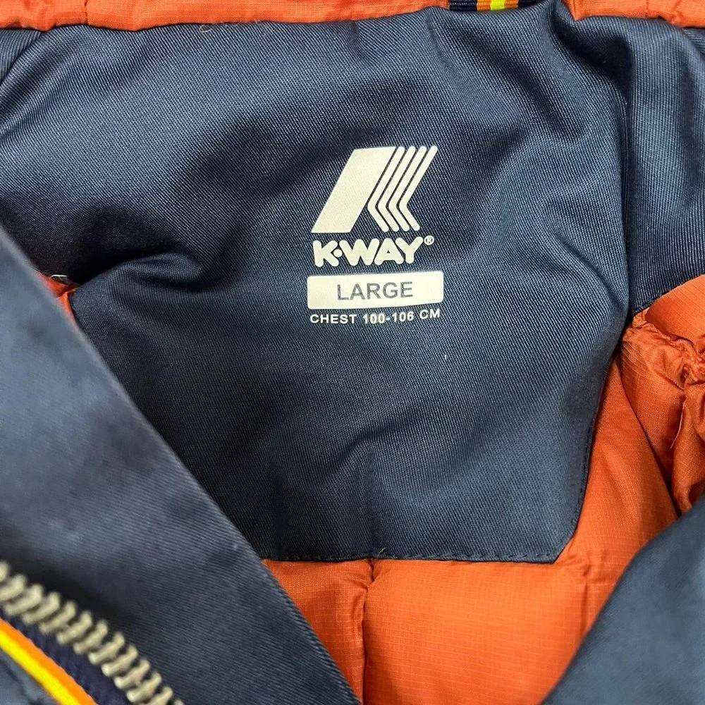 NWT K-Way ITALY by KAPPA JOSH THERMO COTTON Jacket raincoat - Picture 3 of 4